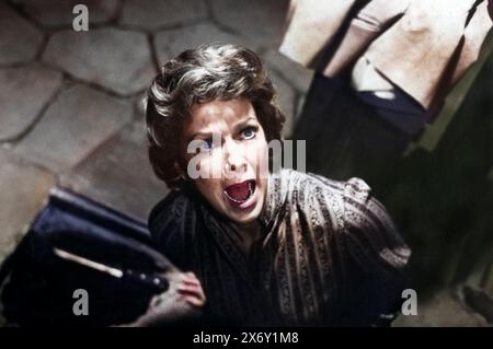 Vera Miles, sul set del film, 'Psycho II', Universal Pictures, 1983 Foto Stock