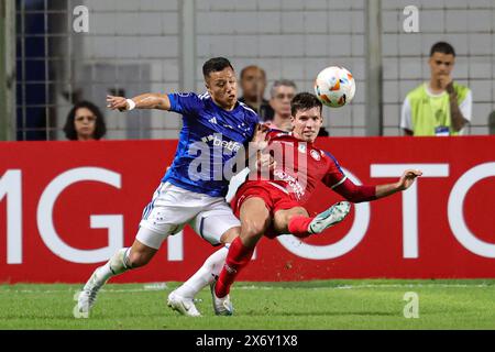 Belo Horizonte, Brasile. 16 maggio 2024. MG - BELO HORIZONTE - 16/05/2024 - COPPA SUL-AMERICANA 2024, CRUZEIRO x UNION LA CALERA - Marlon, giocatore del Cruzeiro durante una partita contro l'Union la Calera allo stadio Independencia per il campionato Copa Sudamericana 2024. Foto: Gilson Lobo/ credito: AGIF/Alamy Live News Foto Stock