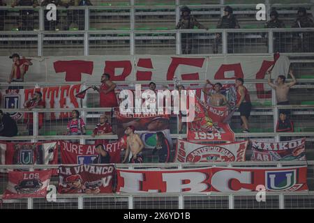 Belo Horizonte, Brasile. 16 maggio 2024. MG - BELO HORIZONTE - 16/05/2024 - COPPA SUL-AMERICANA 2024, CRUZEIRO x UNION LA CALERA - tifosi dell'Union la Calera durante una partita contro il Cruzeiro allo stadio Independencia per il campionato Copa Sudamericana 2024. Foto: Gilson Lobo/AGIF credito: AGIF/Alamy Live News Foto Stock