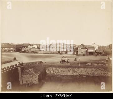 Vista di Tokyo, Giappone, [...] Tokyo (titolo sull'oggetto), Giappone 1884 (titolo della serie sull'oggetto), fotografia, anonimo, Tokyo, 1884, carta, stampa albume, altezza, 295 mm x larghezza, 320 mm Foto Stock