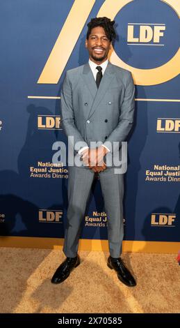 Jon Batiste partecipa al 36° National Equal Justice Awards Dinner di LDF al Glasshouse di New York il 16 maggio 2024 Foto Stock