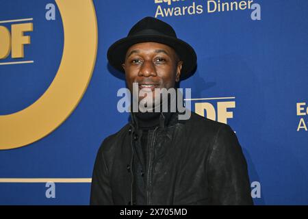 Aloe Blacc partecipa alla 36a cena del National Equal Justice Awards del Legal Defense Fund alla Glasshouse il 16 maggio 2024 a New York. Foto Stock