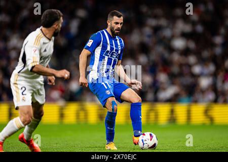 Bilbao, Espagne. 14 maggio 2024. Luis Rioja del Deportivo Alavés controlla la palla durante la partita di calcio della Liga tra Real Madrid e Alaves allo stadio Santiago Bernabéu di Madrid, Spagna (Maria de Gracia Jimenez/Eurasia Sport Images/Sports Press Photo/SPP) credito: SPP Sport Press Photo. /Alamy Live News Foto Stock