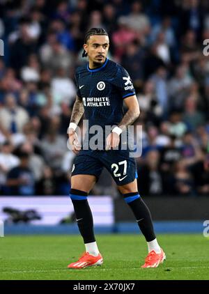 Malo gusto del Chelsea durante la partita di Premier League tra Brighton e Hove Albion e Chelsea all'American Express Stadium di Brighton, Regno Unito - 15 maggio 2024 foto Simon Dack / Telephoto Images. Solo per uso editoriale. Niente merchandising. Per le immagini di calcio si applicano restrizioni fa e Premier League inc. Non è consentito l'utilizzo di Internet/dispositivi mobili senza licenza FAPL. Per ulteriori dettagli, contattare Football Dataco Foto Stock