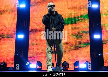 Verona, Italia. 16 maggio 2024. Il cantautore italiano Gazzelle, pseudonimo di Flavio Bruno Pardini, si esibisce sul palco dell'Arena di Verona per il suo speciale spettacolo dal vivo il 16 maggio 2024 a Verona. (Foto di Roberto Tommasini/NurPhoto) credito: NurPhoto SRL/Alamy Live News Foto Stock