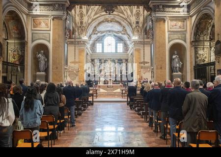 Milano, Italia. 17 maggio 2024. Memoria di Luigi Calabresi Milano, Italia - Cronaca Venerdì, 17 maggio, 2024. (Foto di Marco Ottico/Lapresse) commemorazione di Luigi Calabresi Milano, Italia - Novità venerdì 17 maggio 2024. (Foto di Marco otto/Lapresse) credito: LaPresse/Alamy Live News Foto Stock