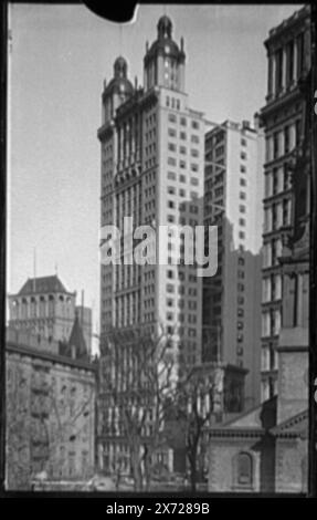 Park Row Building, New York, 'Copyright 1900 by Detroit Photographic Co.', Vertical format., Detroit Publishing Co. N. 0573., Gift; State Historical Society of Colorado; 1949, Park Row Building (New York, N.Y.), Office Buildings. , Stati Uniti, New York (Stato), New York. Foto Stock