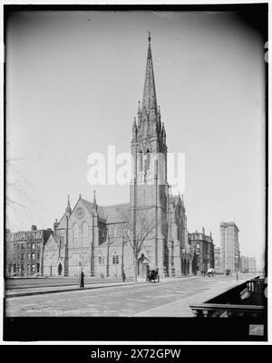 Central Congregational Church, Boston, Massachusetts, '1656' su negative., Detroit Publishing Co. N. 017060., Gift; State Historical Society of Colorado; 1949, Church of the Covenant (Boston, Massachusetts) , Congregational Chiese. , Stati Uniti, Massachusetts, Boston. Foto Stock