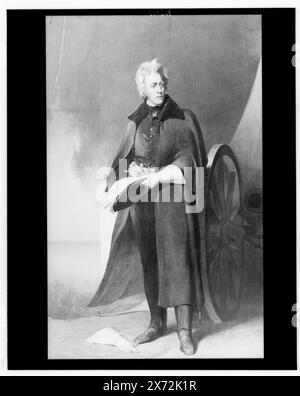 Andrew Jackson, full-length portrait, Title Devised by cataloger., Date based on Detroit, Thistle Publications (1912)., Photograph of a painting by Thomas Sully., Detroit Publishing Co. N.. 029918; secondo n. In negativo: 029754., Gift; State Historical Society of Colorado; 1949, Jackson, Andrew, 1767-1845. , Presidenti, Stati Uniti. Foto Stock