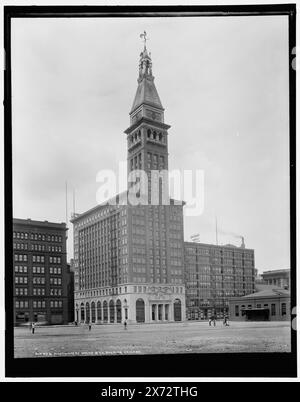 Montgomery Ward & Co. Building, Chicago, Data basata su Detroit, Catalogo J Supplement (1901-1906)., Detroit Publishing Co. N. 014730., Gift; State Historical Society of Colorado; 1949, Montgomery Ward. , Edifici per uffici. , Stati Uniti, Illinois, Chicago. Foto Stock