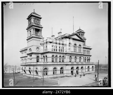 The Custom House and Post Office, Memphis, Tenn., Title from jacket., 'G 6722' on negative., Detroit Publishing Co. N. 039525., Gift; State Historical Society of Colorado; 1949, Customhouse. , Stati Uniti, Tennessee, Memphis. Foto Stock