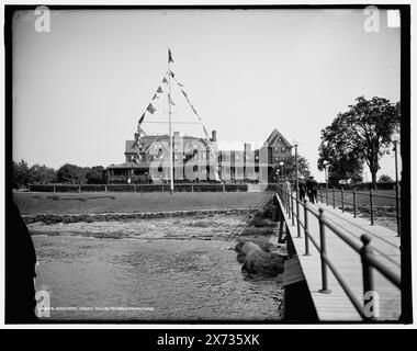 Eastern Yacht Club, Marblehead, Mass., '2866' su negative., Detroit Publishing Co. No 018884., Gift; State Historical Society of Colorado; 1949, Yacht Club. , Clubhouse. , Stati Uniti, Massachusetts, Marblehead. Foto Stock