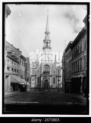 Church of Bonsecours, Montreal, Date based on Detroit, Catalogue J (1901)., '606-8' and 'C 10' on negative., Detroit Publishing Co. No 08778., Gift; State Historical Society of Colorado; 1949, Notre Dame de Bonsecours (Montreal, Quebec) , chiese cattoliche. , Canada, Quebec (Provincia), Montreal. Foto Stock