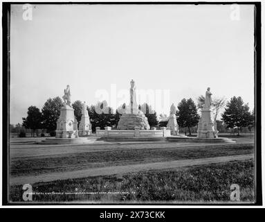 Total Abstinence Monument i.e. Fountain, Fairmount Park, Philadelphia, Date based on Detroit, Catalogue J (1901)., 'X 47' on negative., Detroit Publishing Co. N.. 012973., Gift; State Historical Society of Colorado; 1949, Sculpture. , Parchi. , Fontane. , Stati Uniti, Pennsylvania, Filadelfia. Foto Stock