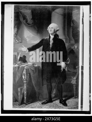 George Washington, full-length portrait, Title Devised by cataloger., Photograph of painting., '025020' and 'M-364 dup' on negative., Detroit Publishing Co. No M 364., Gift; State Historical Society of Colorado; 1949, Washington, George, 1732-1799. Foto Stock