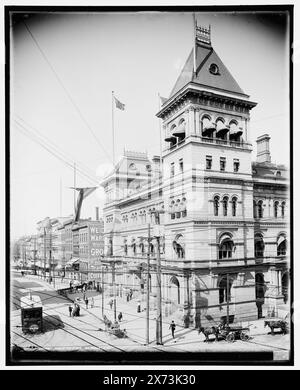 Ufficio postale, Albany, N.Y., Data basata su Detroit, Catalogo P (1906)., '2066' su negativo., Detroit Publishing Co. N. 017881., Gift; State Historical Society of Colorado; 1949, uffici postali. , Stati Uniti, New York (Stato), Albany. Foto Stock