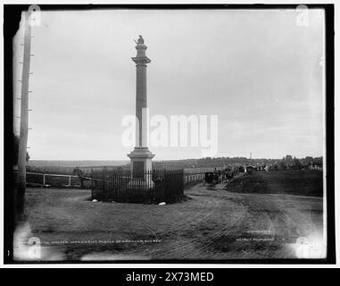 Wolfe's Monument, Plains of Abraham, Quebec, corrispondente vetro trasparente (con lo stesso codice di serie) disponibile su videodisc frame 1A-29474., '634-2' su negativo; '624-2' su Transparency., Detroit Publishing Co. N. 012766., Gift; State Historical Society of Colorado; 1949, Wolfe, James, 1727-1759, monumenti. , Monumenti e memoriali. , Canada, Quebec (Provincia), Quebec. Foto Stock