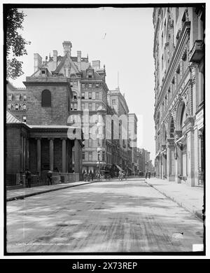 Tremont Street, guardando a sud, Boston, Mass., trasparenza vetro corrispondente (con lo stesso codice di serie) disponibile su videodisc frame 1A-30567., King's Chapel a sinistra., '3265 A' su negative., Detroit Publishing Co. N.. 019611., Gift; State Historical Society of Colorado; 1949, Streets. , Chiese. , Stati Uniti, Massachusetts, Boston. Foto Stock