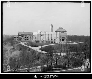 Art Museum, Eden Park, Cincinnati, Ohio, corrispondente vetro trasparente (con lo stesso codice di serie) disponibile su telaio videodisc 1A-30058., Detroit Publishing Co. N. 017350., Gift; State Historical Society of Colorado; 1949, Cincinnati Art Museum. , Parchi. , Gallerie e musei. , Stati Uniti, Ohio, Cincinnati. Foto Stock