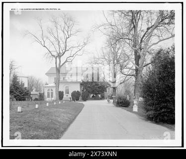 Custis-Lee Mansion Arlington House, Arlington, Virginia, Detroit Publishing Co. N. 072217., Gift; State Historical Society of Colorado; 1949, Lee, Robert E., (Robert Edward), 1807-1870, case e luoghi di ritrovo. , Abitazioni. , Stati Uniti, Virginia, Arlington National Cemetery. Foto Stock