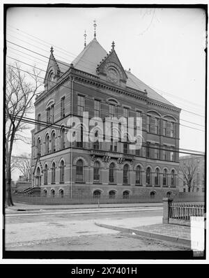 Museo Peabody di storia naturale, Yale University, New Haven, Conn., titolo da giacca, '3927' e 'extra' su negative., Detroit Publishing Co. no 039337., Gift; State Historical Society of Colorado; 1949, gallerie e musei. , Università e college. , Stati Uniti, Connecticut, New Haven. Foto Stock