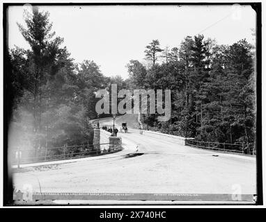 Ingresso sulla Cascadilla Gorge, Cornell University, Data basata su Detroit, Catalogo J (1901)., trasparenza vetro corrispondente (stesso codice di serie) disponibile su videodisc frame 1A-29369., Detroit Publishing Co. N. 012103., Gift; State Historical Society of Colorado; 1949, Cornell University. , Strade. , Ponti. , Stati Uniti, New York (Stato), Ithaca. , Stati Uniti, New York (Stato), Cascadilla Creek. Foto Stock
