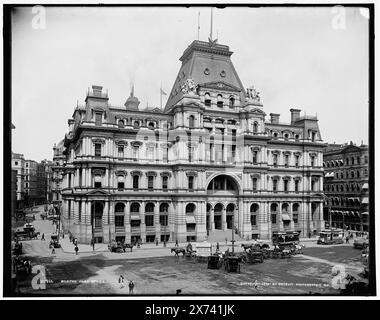 Ufficio postale di Boston, Detroit Publishing Co. N. 011966., Gift; State Historical Society of Colorado; 1949, uffici postali. , Carrozze e pullman. , Stati Uniti, Massachusetts, Boston. Foto Stock