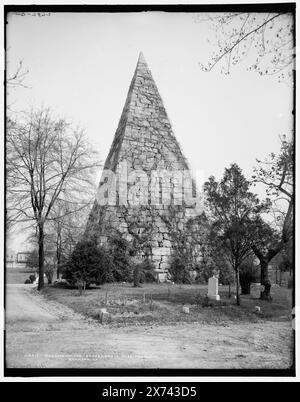 Monument to Confederate Dead, Hollywood, Richmond, Virginia, '2682 G' su negative., Detroit Publishing Co. N. 018419., Gift; State Historical Society of Colorado; 1949, Cemeteries. , Monumenti e memoriali. , Piramidi. , Stati Uniti, storia, Guerra civile, 1861-1865. , Stati Uniti, Virginia, Richmond. Foto Stock