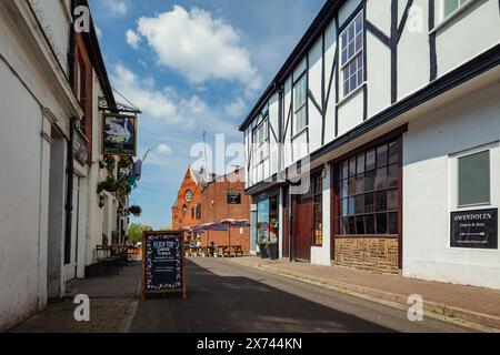 Upper Dagnall Street a St Albans, Hertfordshie, Inghilterra. Foto Stock