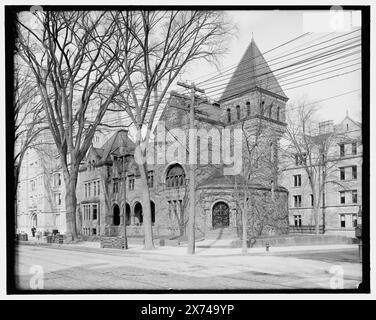 Delta psi fraternity House, Yale University, New Haven, Conn., titolo da giacca., '3931' e 'extra' su negative., Detroit Publishing Co. no 039338., Gift; State Historical Society of Colorado; 1949, Fraternities & sororities. , Clubhouse. , Università e college. , Stati Uniti, Connecticut, New Haven. Foto Stock