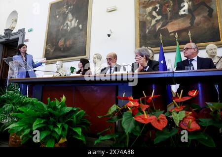 Roma, Italia. 17 maggio 2024. Conferenza : per un'Europa umana concreta sostenibile - politica - Roma, Italia - venerdì 17 maggio 2024 (foto Cecilia Fabiano/LaPresse) Conferenza: Per un'Europa umana sostenibile concreta - politica - Roma, Italia - Venerd&#xec;, 17 maggio 2024 (foto Cecilia Fabiano/LaPresse) credito: LaPresse/Alamy Live News Foto Stock