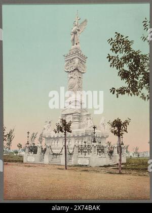 Monumento a los Bomberos, Habana, in album preparato da Detroit Photographic Co. Da utilizzare come catalogo nel suo ufficio., Detroit Publishing Co., no 53500., Gift; State Historical Society of Colorado; 1955, Monuments & Memorials. , Cuba, l'Avana. Foto Stock