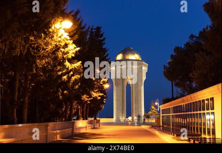 Baku. Azerbaigian. 09.20.2021. Vicolo agli eroi caduti nel Nagorny Park. Foto Stock