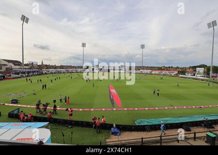 Northampton, Regno Unito. 17 maggio 2024. The County Ground, Northampton, Inghilterra, 17 maggio 2024: Vista generale all'interno dello stadio prima della 2a partita Vitality IT20 tra Inghilterra e Pakistan al County Ground, Northampton (Promediapix/SPP) credito: SPP Sport Press Photo. /Alamy Live News Foto Stock