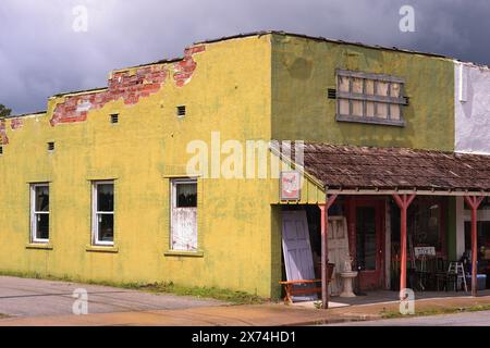 Vecchio edificio a Billings, Missouri Foto Stock