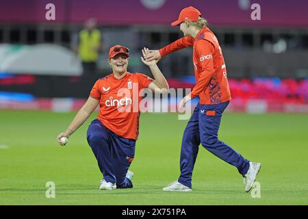 Northampton, Regno Unito. 17 maggio 2024. The County Ground, Northampton, Inghilterra, 17 maggio 2024: L'Inghilterra vince per 65 punti nella 2a partita Vitality IT20 tra Inghilterra e Pakistan al County Ground, Northampton (Promediapix/SPP) credito: SPP Sport Press Photo. /Alamy Live News Foto Stock