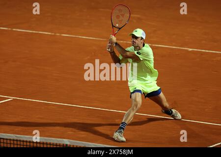 Roma, Italia. 17 maggio 2024. Roma, Italia 17.05.2024: NICOLAS JERRY CHILE vs Tommy Paul USA durante gli internazionali BNL 2024 torneo di tennis maschile ATP 1000 Open a Roma Center Court. Credito: Agenzia fotografica indipendente/Alamy Live News Foto Stock