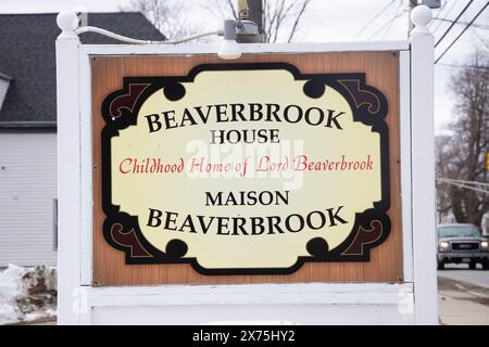 Beaverbrook House firma a Miramichi, New Brunswick, Canada Foto Stock