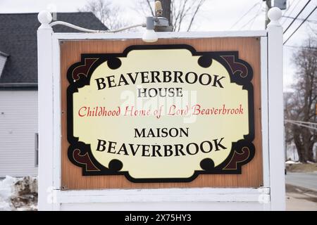 Beaverbrook House firma a Miramichi, New Brunswick, Canada Foto Stock