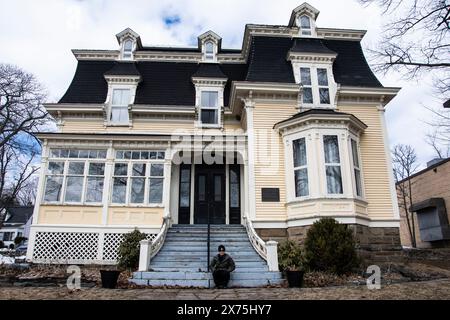 Casa d'infanzia di Sir William Maxwell Aitken a Beaverbrook House a Miramichi, New Brunswick, Canada Foto Stock