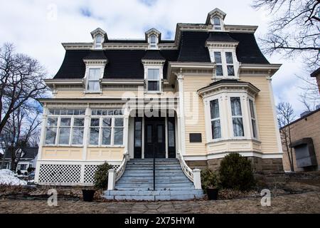 Casa d'infanzia di Sir William Maxwell Aitken a Beaverbrook House a Miramichi, New Brunswick, Canada Foto Stock