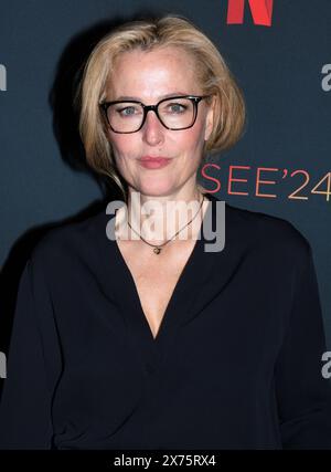 Los Angeles, California, USA 17 maggio 2024 l'attrice Gillian Anderson partecipa alla chiamata fotografica per NetflixÕs ÒThe CrownÓ al FYSEE al Sunset Las Palmas Studios il 17 maggio 2024 a Los Angeles, California, USA. Foto di Barry King/Alamy Live News Foto Stock