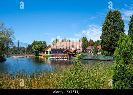 Tamar Valley Resort a tema svizzero a Grindelwald, Tasmania Foto Stock