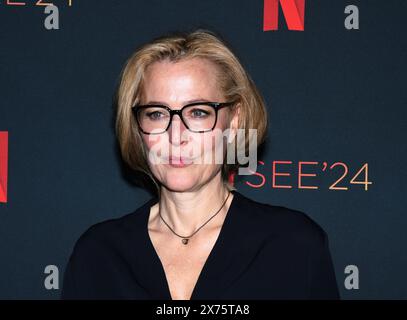 Los Angeles, California, USA 17 maggio 2024 l'attrice Gillian Anderson partecipa alla chiamata fotografica per NetflixÕs ÒThe CrownÓ al FYSEE al Sunset Las Palmas Studios il 17 maggio 2024 a Los Angeles, California, USA. Foto di Barry King/Alamy Live News Foto Stock