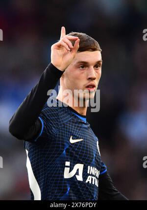 Cole Palmer di Chelsea- Brighton & Hove Albion contro Chelsea, Premier League, Amex Stadium, Brighton, Regno Unito - 15 maggio 2024 solo uso editoriale - si applicano restrizioni DataCo Foto Stock