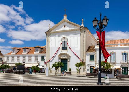 Praca Marques de Pombal, Vila Real de Santo Antonio, Algarve orientale, Algarve, Portogallo, Europa Foto Stock