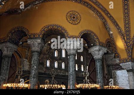 La Moschea Blu di Santa Sofia a Istanbul, Turchia Foto Stock