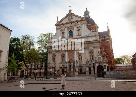 Chiesa dei Santi Pietro e Paolo a Cracovia - Kraków - Kościół Świętych Apostołów Piotra i Pawła W Krakowie Foto Stock
