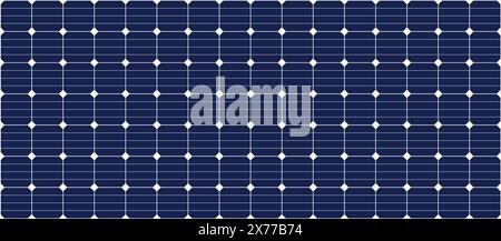 Schema a griglia dei pannelli solari. Sole, ecologico, energia solare. Pannello solare che genera elettricità. Logo Solar. Elettricità ecologica. Celle solari Foto Stock