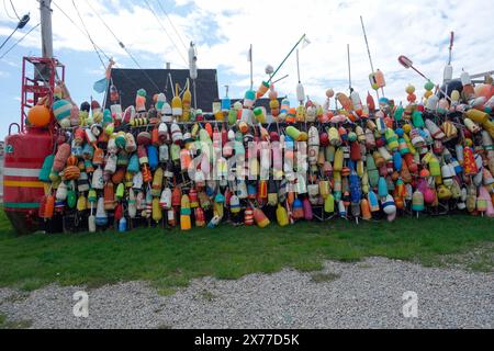 Yarmouth Booy Wall, yarmouth, nuova Scozia, Canada Foto Stock
